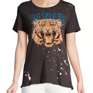 NWT Chaser US Tour Splatter Lion T Shirt